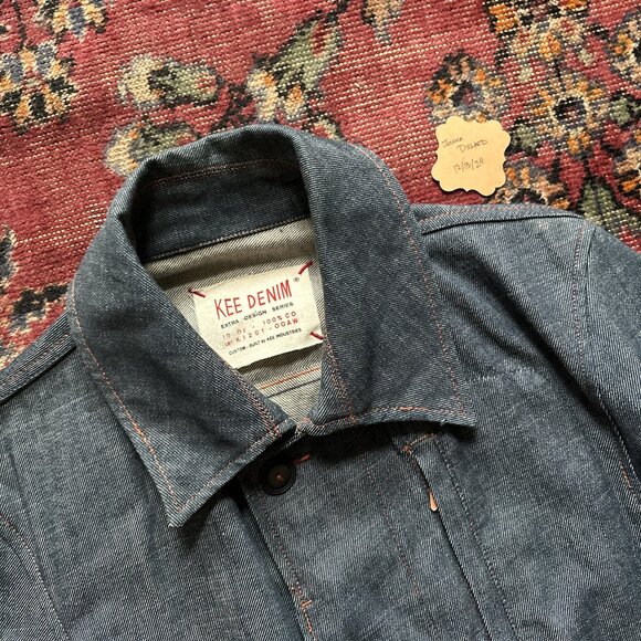 Vintage Style Reproduction Kee Denim Chore Jacket Barn Coat - Picture 3 of 11